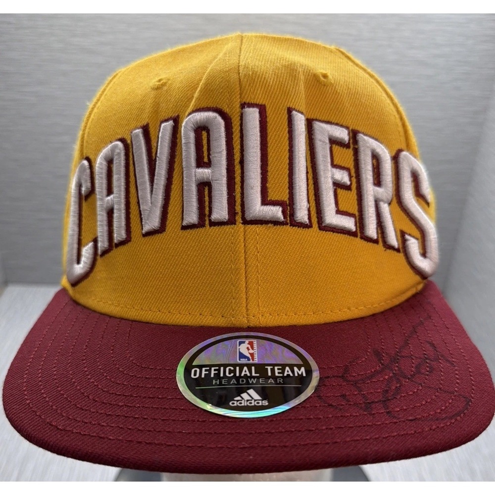Cleveland Cavaliers‎ Snapback Hat Adidas NBA Yellow Red Flat Brim Adjustable
